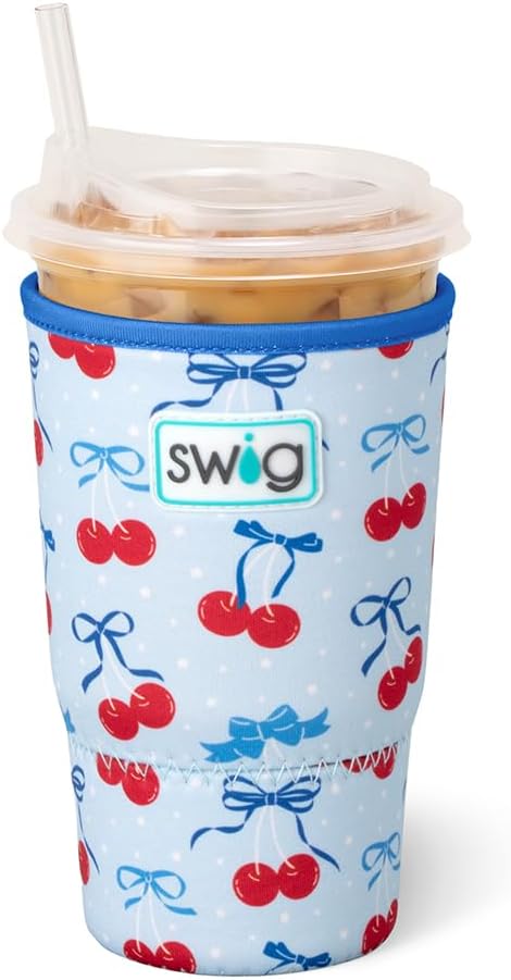 Swig Life Large Iced Cup Coolie, 30-32oz Iced Coffee Cup Insulator Sleeve by SwigLife