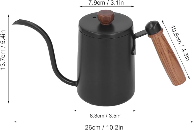 600ml Gooseneck Pour Over Coffee Kettle - Image 9