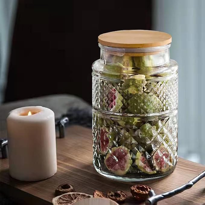 Large Glass Storage Jar, 60 FL OZ Glass Food Storage Containers - Image 4