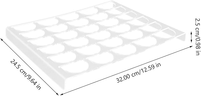 HOMSFOU Acrylic Coffee Capsule Rack 30 Slots Kitchen Organizer - Image 4