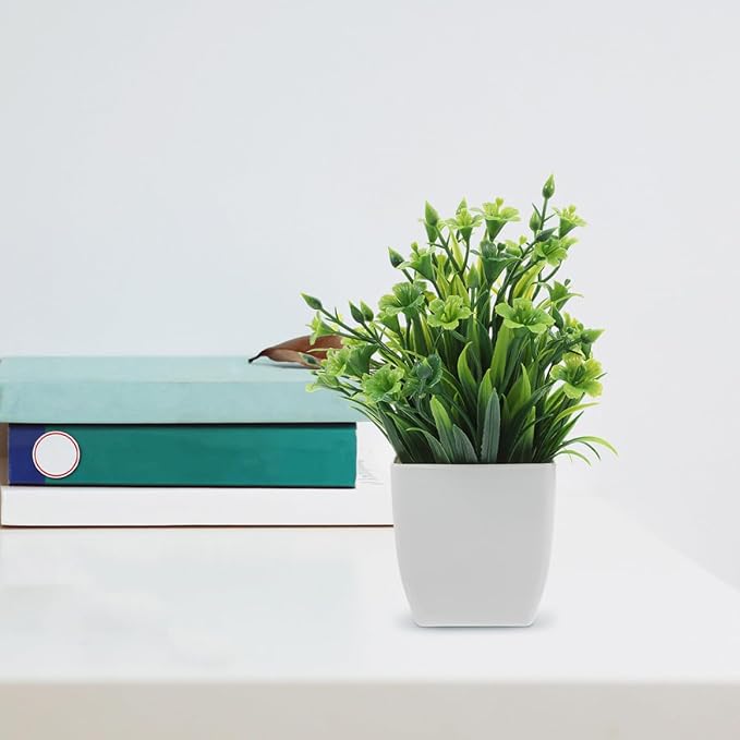 3pcs Realistic Small Potted Artificial Plants Set, Faux Greenery - Image 5