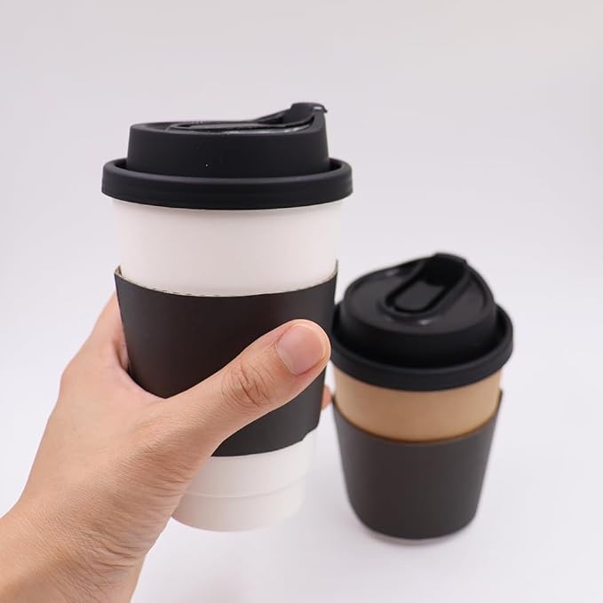 EchoDone 8 oz Disposable Coffee Cup Sleeves - Image 4
