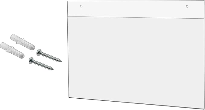 Marketing Holders 5 Pack Large Hanging Sign Holder 14" x 8.5" Clear Acrylic by MarketingHolders
