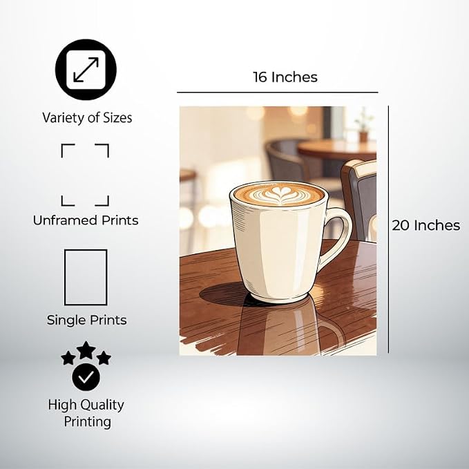 Lawrence Williams Designs Cafe Latte Poster - Image 2