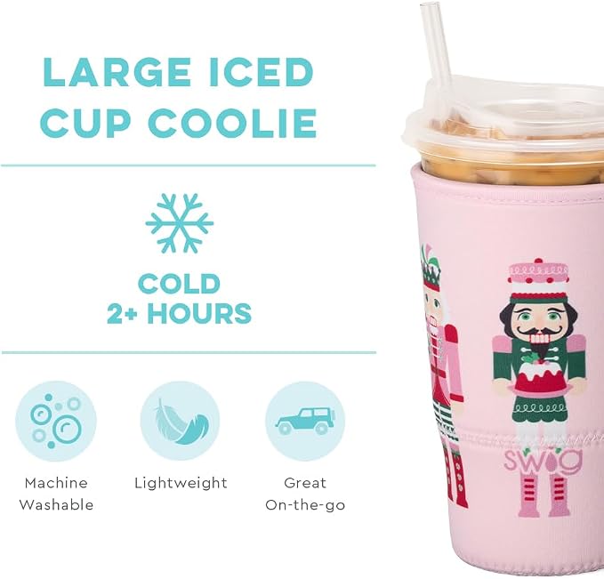 Swig Life Large Iced Cup Coolie, 30-32oz Iced Coffee Cup Insulator Sleeve - Image 4