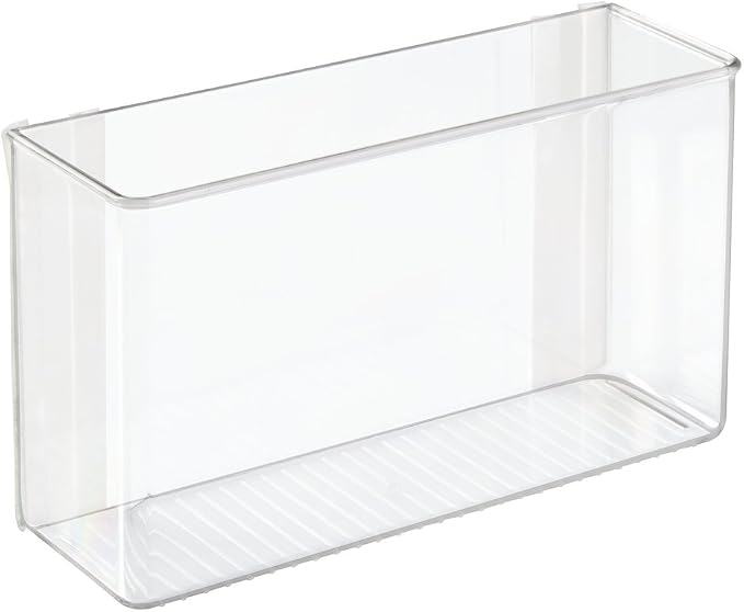 mDesign Plastic Adhesive Mount Storage Organizer Container - Image 4
