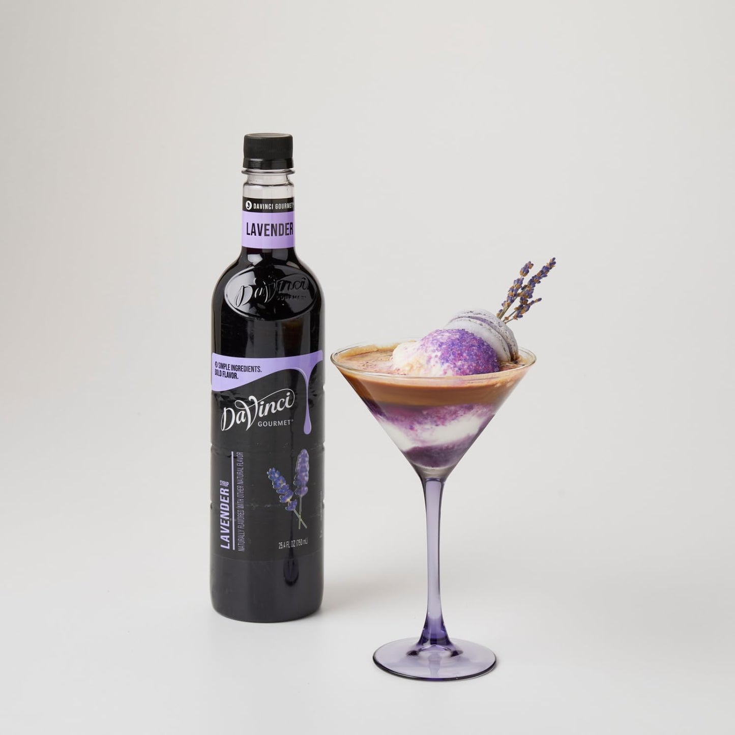 DaVinci Gourmet Classic Syrup Bundle With Lavender Syrup (Pack of 1) and Vanilla Syrup (Pack of 1)
