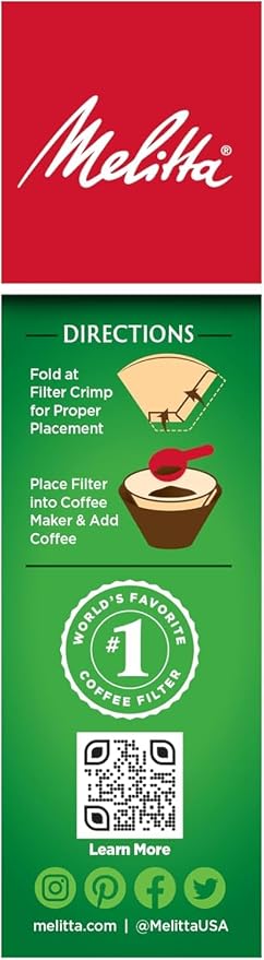 Melitta #4 Unbleached Coffee Filters, Natural Brown, Flavor Enhancing Coffee - Image 4