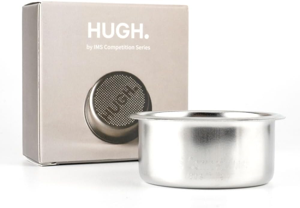 HUGH, by IMS 51 mm Precision Filter Basket Competition Series Coffee Filter Basket Stainless Steel Portafilter Basket, 16-22 grams compatible with Leverpresso H30
