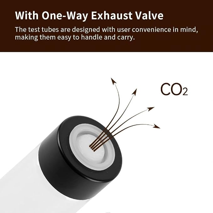watchget Coffee Bean Container 6PCS Coffee Bean Cellars Tubes Single Dose - Image 3
