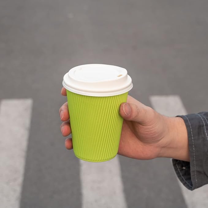 Restaurantware Ripple Wall Coffee Cup 25 Count 12 Ounce Insulated Hot Beverage - Image 11