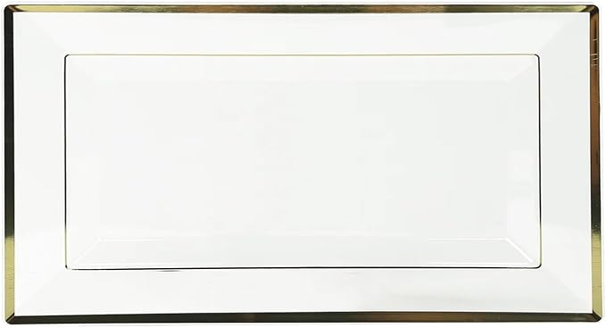 Efavormart 10 Pack Clear Rectangular Plastic Serving Trays - Image 7