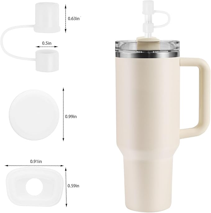 MOLOSLEEVE 21 Colors Straw Toppers Include A Set of Leak-proof Plugs, - Image 3
