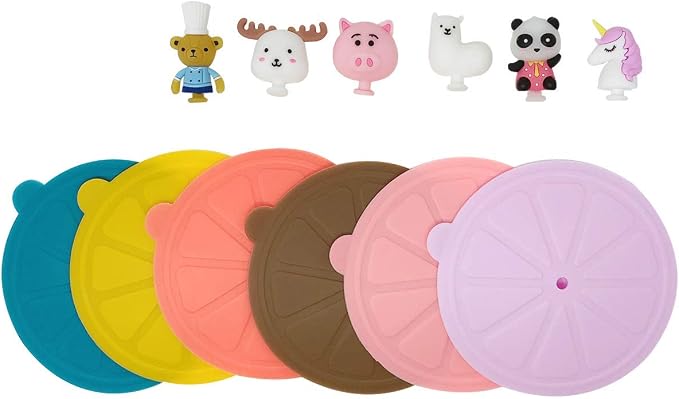 Wrapables Silicone Cup Lids, Anti-Dust Airtight Mug Covers - Image 2