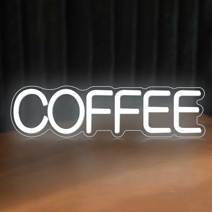 Coffee Neon Sign for Wall Décor Dimmable Coffee Bar LED Neon Light for Cafes - Image 3