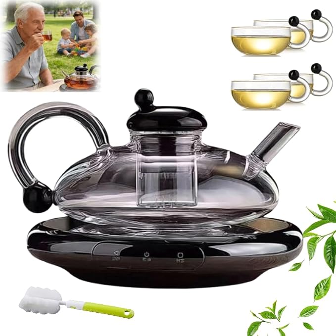 20 OZ Electric Glass Teapot by Unknown
