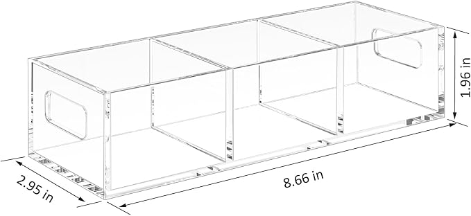 FUCDTEFC Tea Bag Organizer, Small Clear Tea Bag Holder - Image 2