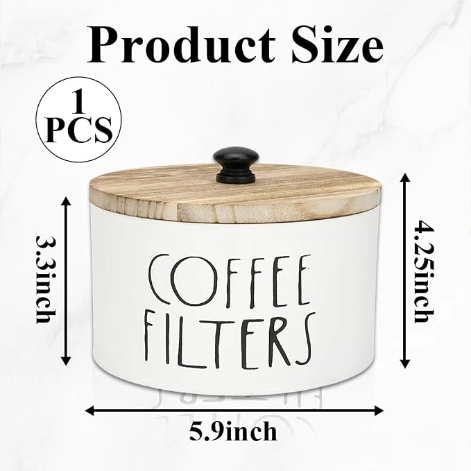 1 Pack White Coffee Filter Holder - Image 2