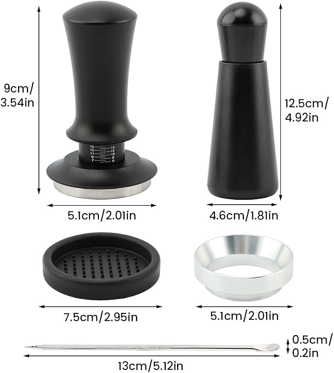 51mm Espresso Accessories Kit, WDT Tool Spring Loaded Hand Tamper - Image 2