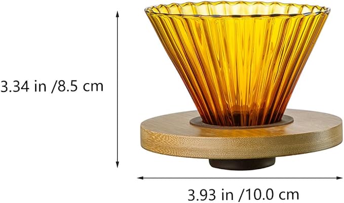 Toyvian High Borosilicate Glass Pour-over Coffee Funnel - Image 2