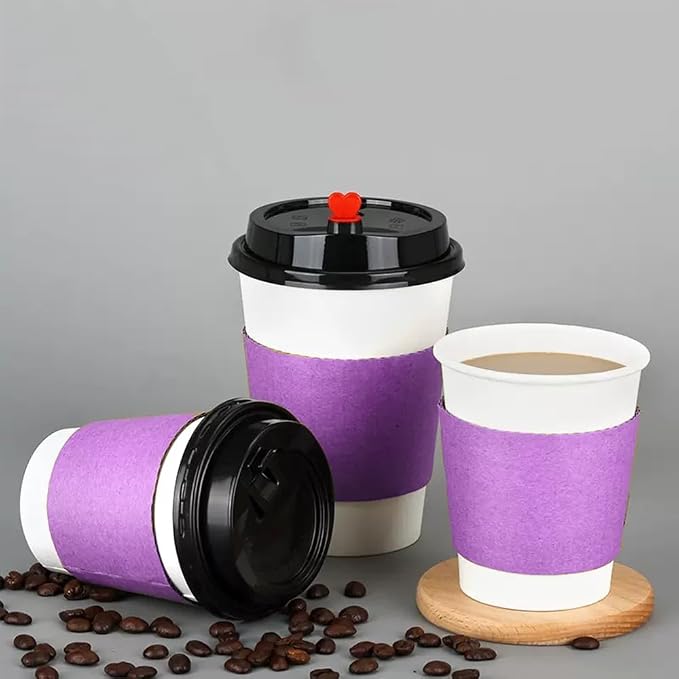 EchoDone 8 oz Disposable Coffee Cup Sleeves - Image 6