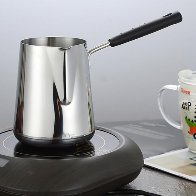 Milk Butter Warmer Pot, 30oz/900ml Turkish Coffee Pot, Stovetop Chocolate - Image 2