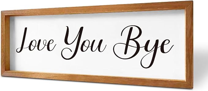 Love You Bye Couples Wood Picture Frame Graduation Messages Friends Solid by ENGVZ