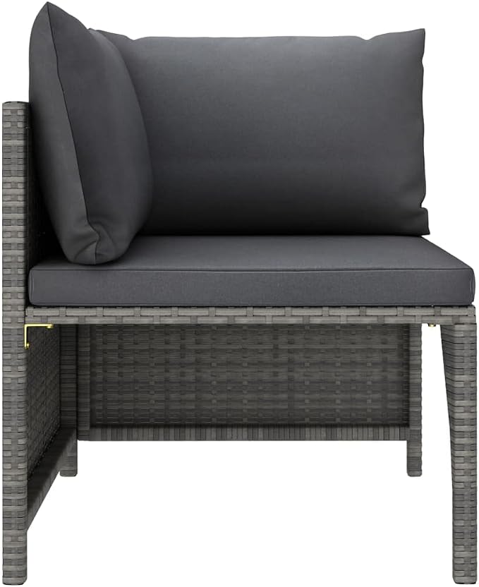 9-Piece Garden Lounge Set, Modular Outdoor Patio Furniture Sectional - Image 5
