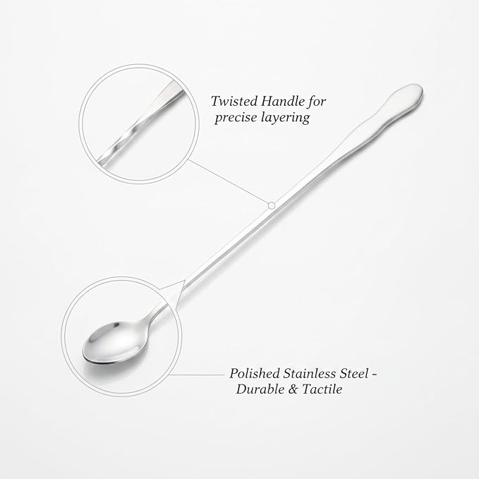 Stainless Steel Bar Spoon with Twisted Handle - Image 6
