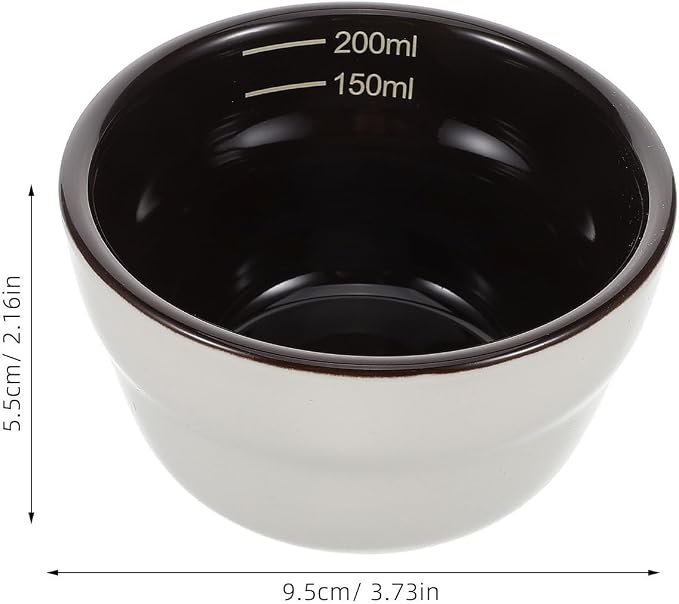 Ceramic Coffee Tasting Bowl 200ml Measuring Container - Image 2