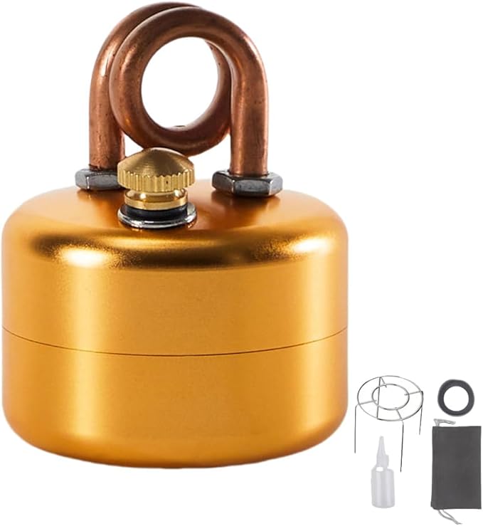 Mini Alcohol Camping Stove – Lightweight Brass & Aluminum Spirit Burner by Gexdes%C2%AEOD