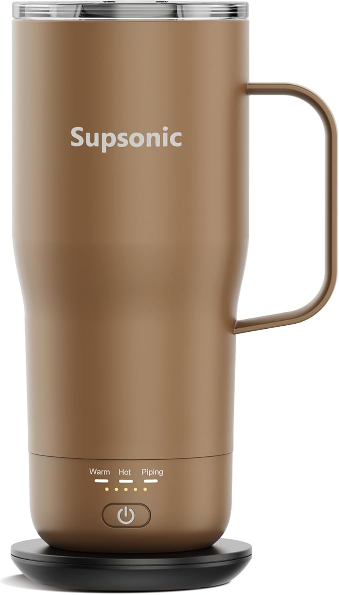 Supsonic - Smart Heated Coffee Mug, 20oz Rechargeable Self Heating Mug by Supsonic