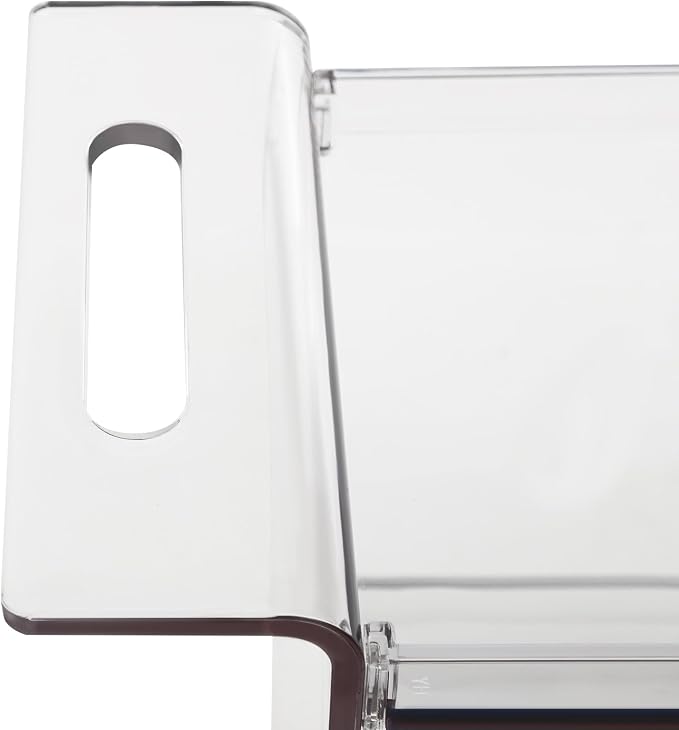 Acrylic Rolling Serving Cart, 3 Tier Clear Bar Cart, Acrylic Serving Storage - Image 9