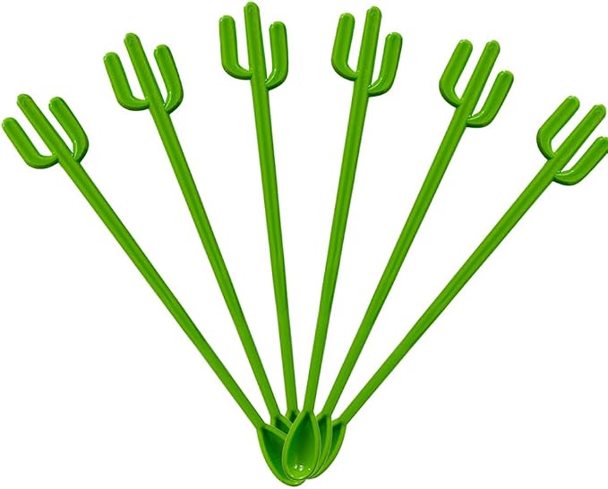 6 Pcs Cocktail Swizzle Sticks, Decorative Cocktail Stirrers - Image 8