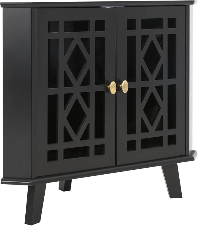 Scurrty Small Corner Table, Free-Standing Shelf Stand Storage Organizer - Image 9