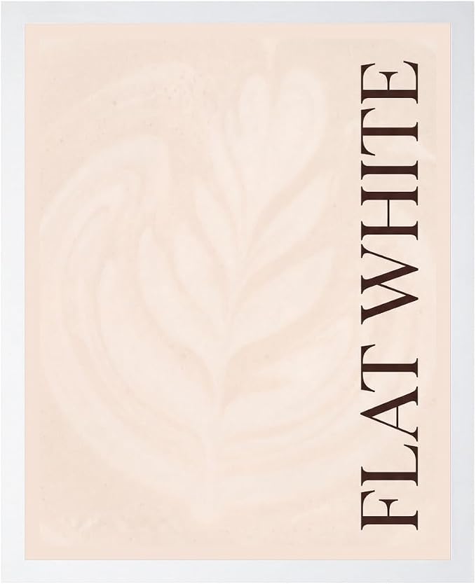 Lawrence Williams Designs Flat White Coffee Poster by LawrenceWilliamsDesigns
