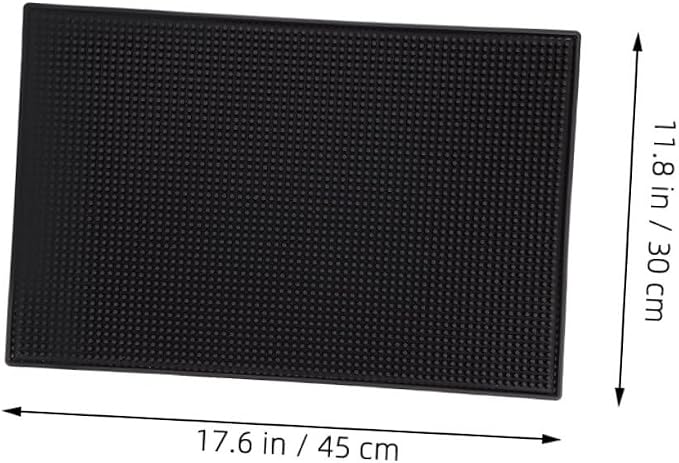 OUNONA 2pcs Non- Bar Mat for Coffee Stations and Kitchen Counters Flexible Pvc - Image 2