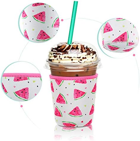 Patelai 4 Pieces Reusable Iced Coffee Sleeve Cup Insulator - Image 4