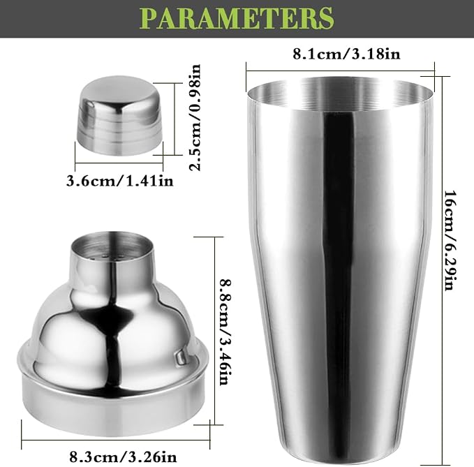 Cocktail Shaker, 24oz Drink Mixer - Image 2