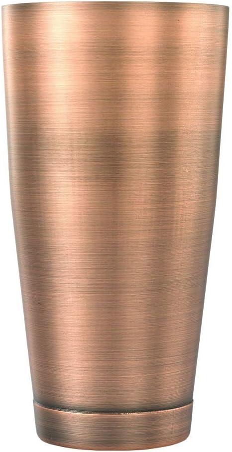 Barfly Cocktail Tin, Large 28 oz, Antique Copper by BarflybyMercer