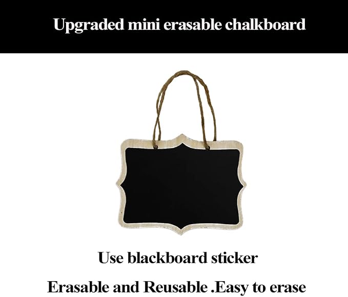 12 Pcs Mini Chalkboard Signs - Image 3