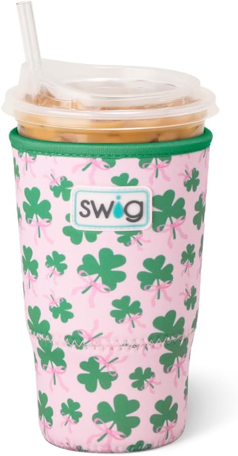 Swig Life Large Iced Cup Coolie, 30-32oz Iced Coffee Cup Insulator Sleeve by SwigLife