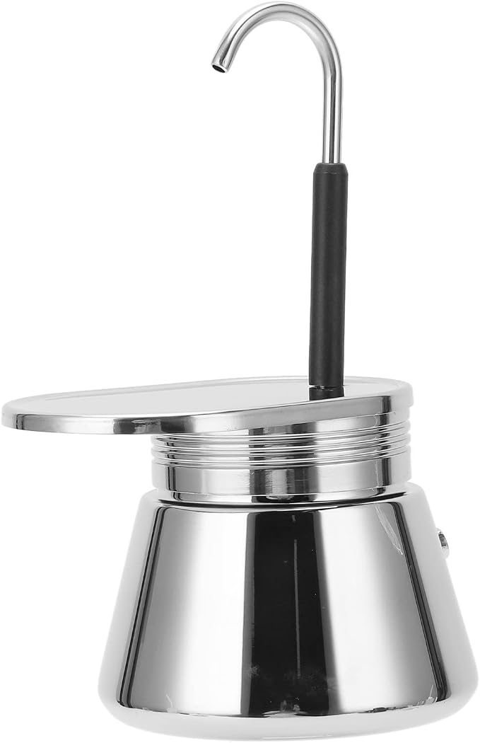 Zerodis Single Spout Mocha Pot, Stainless Steel Espresso Maker Coffee Pot - Image 7
