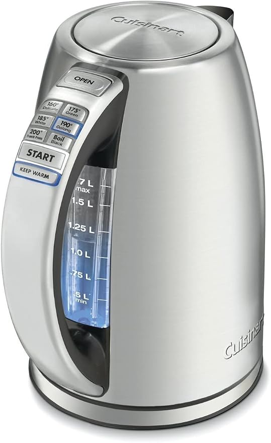 Cuisinart PerfecTemp 1.7-Liter Electric Kettle, Cordless Electric Tea Kettle by Cuisinart
