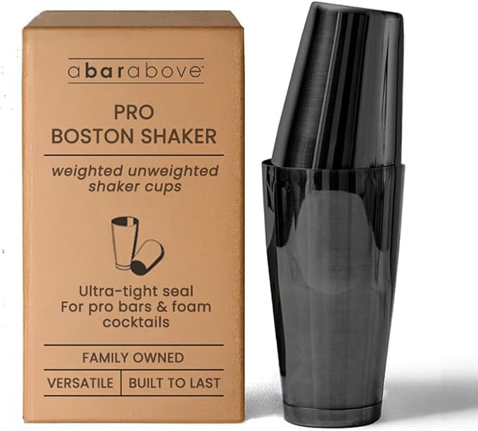 A Bar Above Professional Boston Shakers Set 18 oz Weighted and Unweighted by ABarAbove