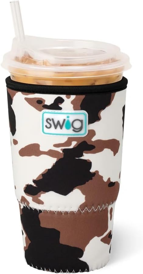 Swig Life Large Iced Cup Coolie, 30-32oz Iced Coffee Cup Insulator Sleeve by SwigLife
