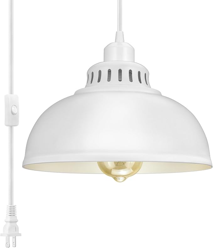 Plug in Pendant Light, 15FT Hanging Lights by SoodMi