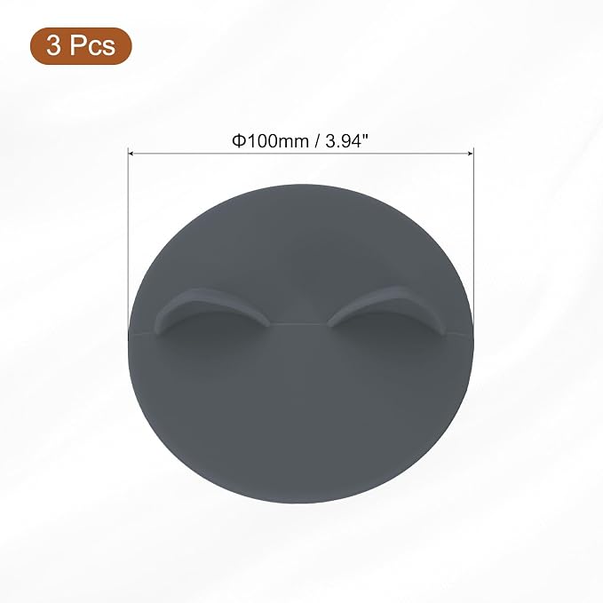uxcell 3Pcs Silicone Cat Ear Mug Lids, 3.9 Inch, Microwave & Dishwasher Safe - Image 2