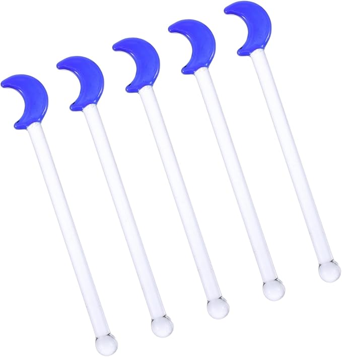 ABOOFAN 5pcs Reusable Cocktail Drink Stirrers Moon Pattern Sticks by ABOOFAN