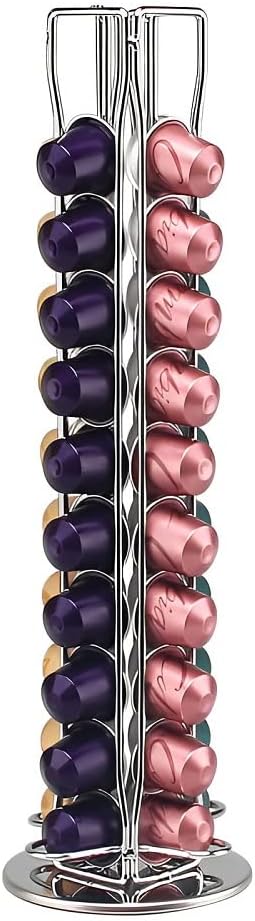 For Nespresso Carousel Holds 40 Capsules, Ninyoon OriginalLine Pod Storage by StartwithNinyoon